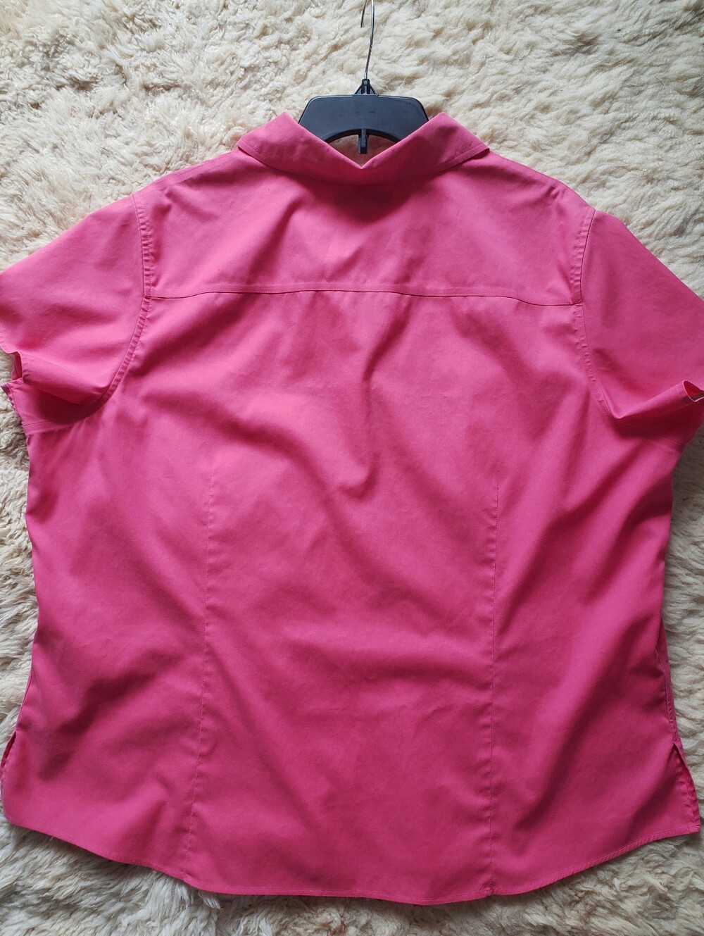 Coldwater Creek Pink Short Sleeve Cotton Blouse 2X - Picture 10 of 10